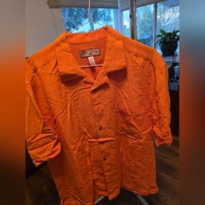Men's Orange Short Sleeve Jacket